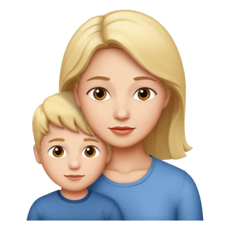 mom and son sticker
