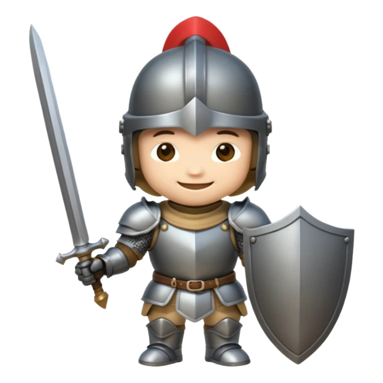 knight, no sword, chibi full body sticker