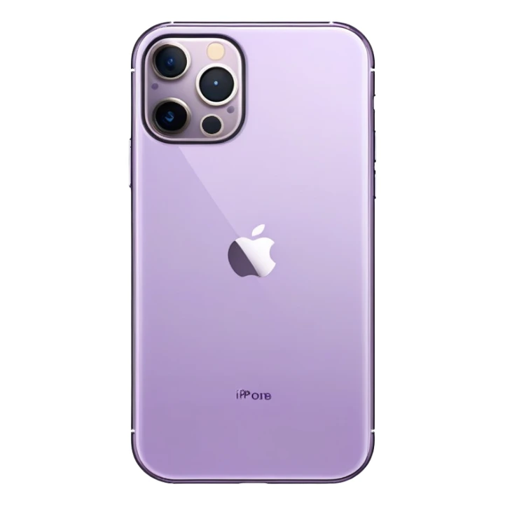 Pale Purple iPhone 15 Pro sticker