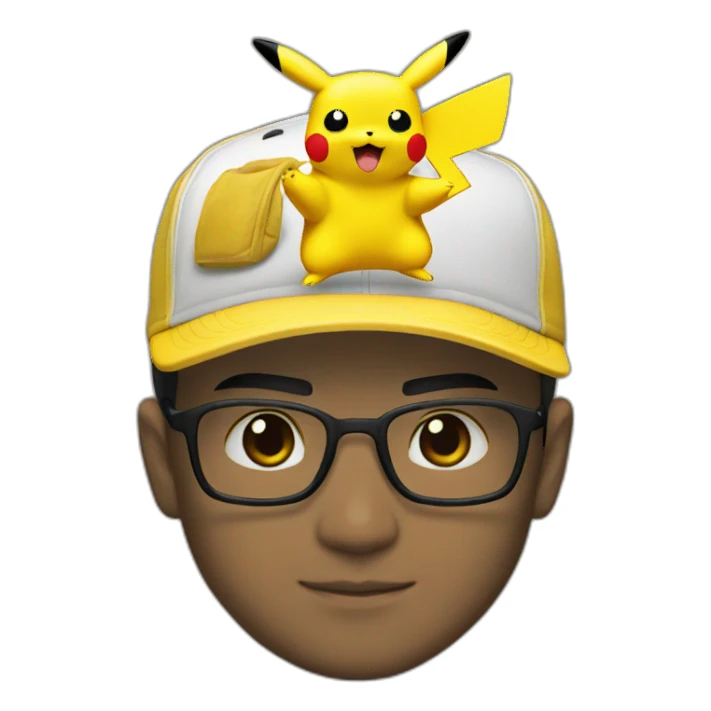 Satoshi and pikachu sticker