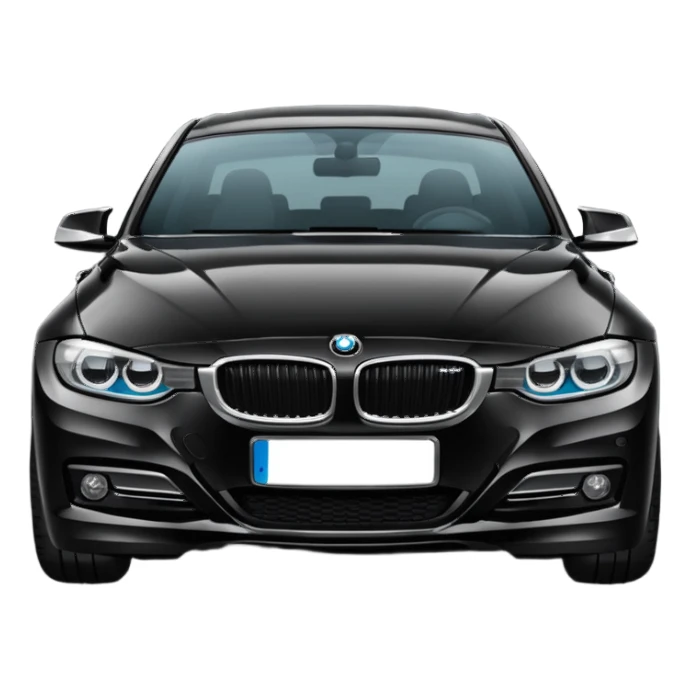 Une bmw serie 3 noir sticker