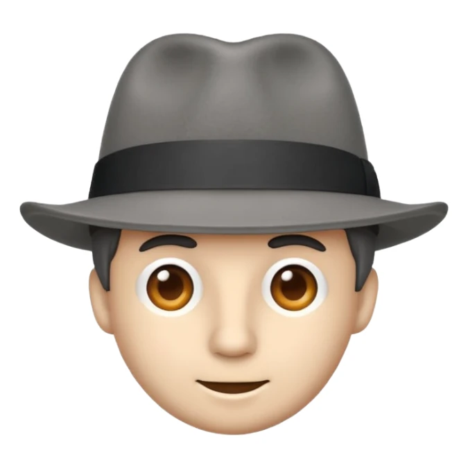 only a gray fedora sticker