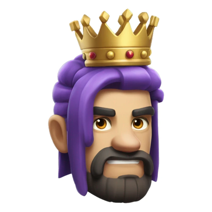 The King from “Clash Royale” sticker