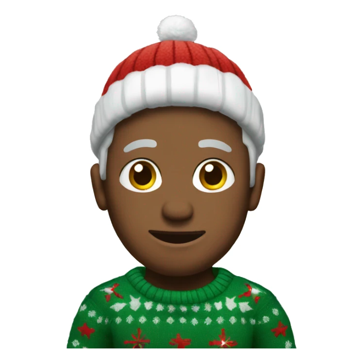 Yorkshere wearing chistmas sweater  sticker