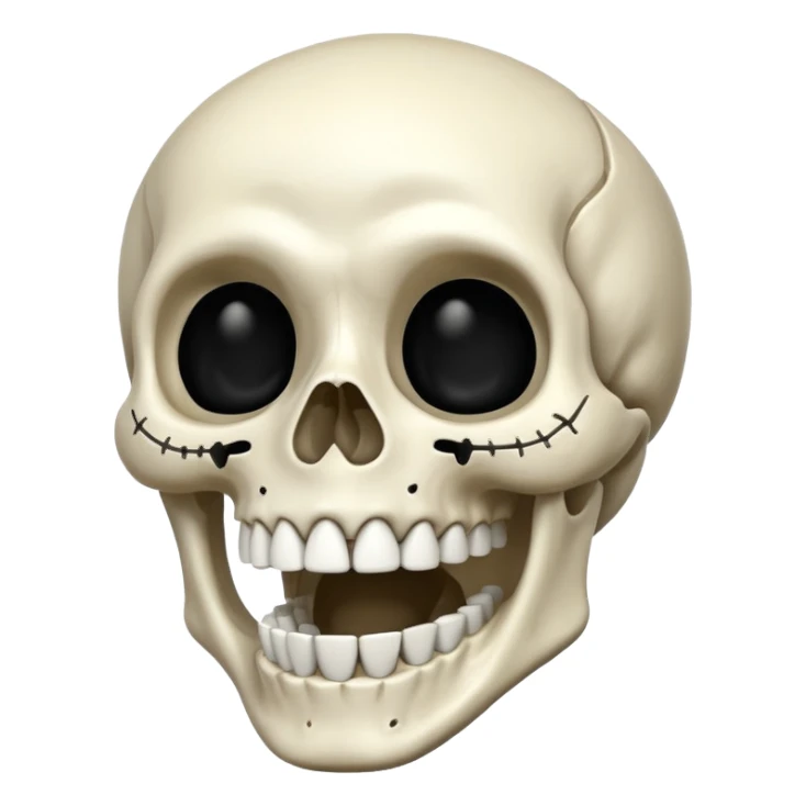 Laughing skeleton  sticker