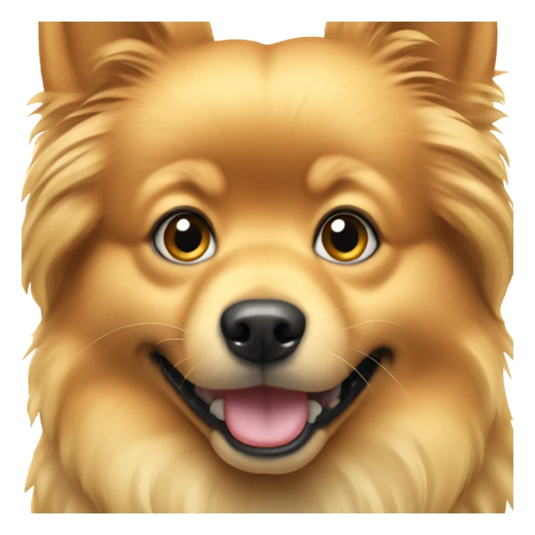 spitz dog golden sticker