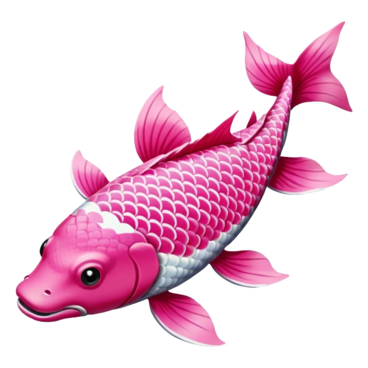peixe koi rosa sticker