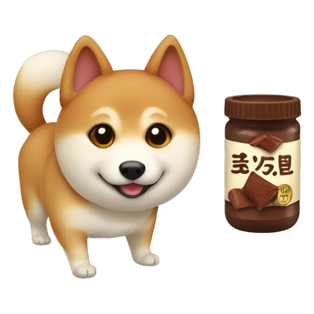 Shiba Inu with cacao sticker