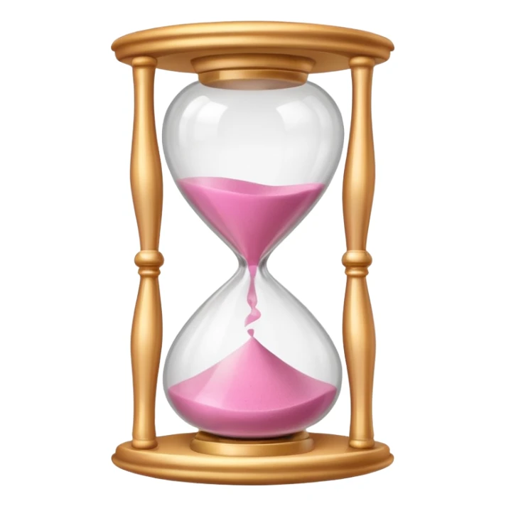 pink hourglass sticker