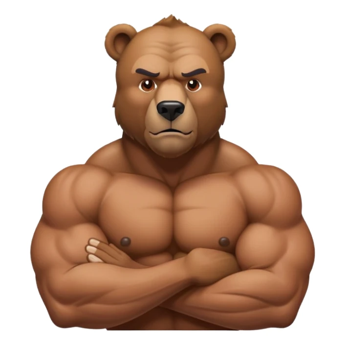 muscle bear sticker