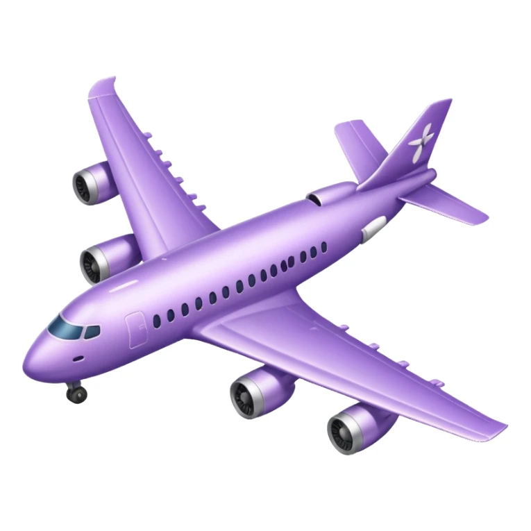 Airplane lavender colors  sticker