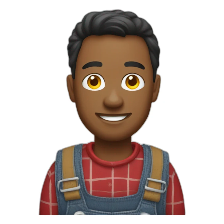 nebraska huskers farmer with overalls sticker