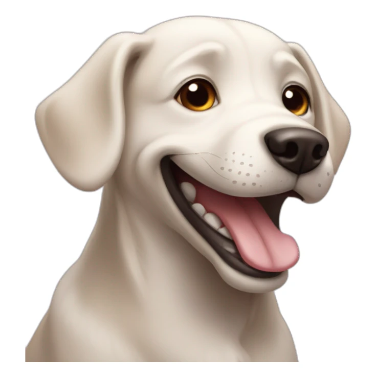 dog smile sticker