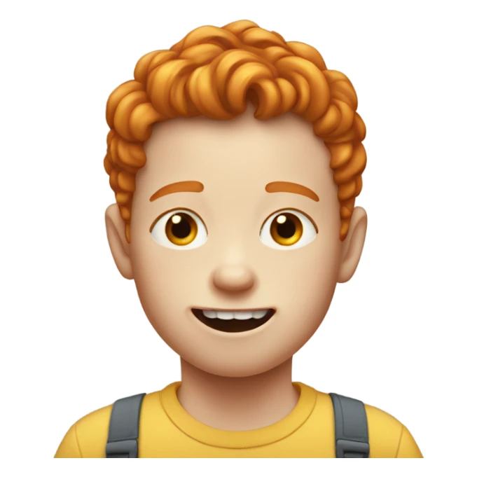 ginger kid with no teeth sticker