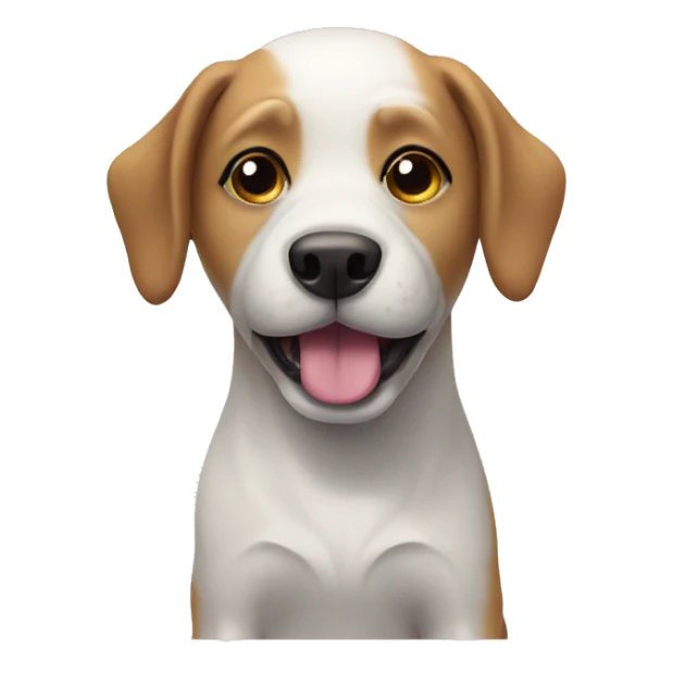 dog on a rainbow  sticker