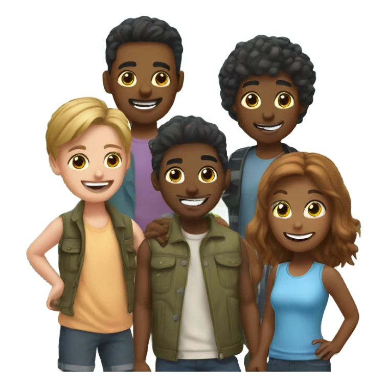 playtime with friends outdoors sticker