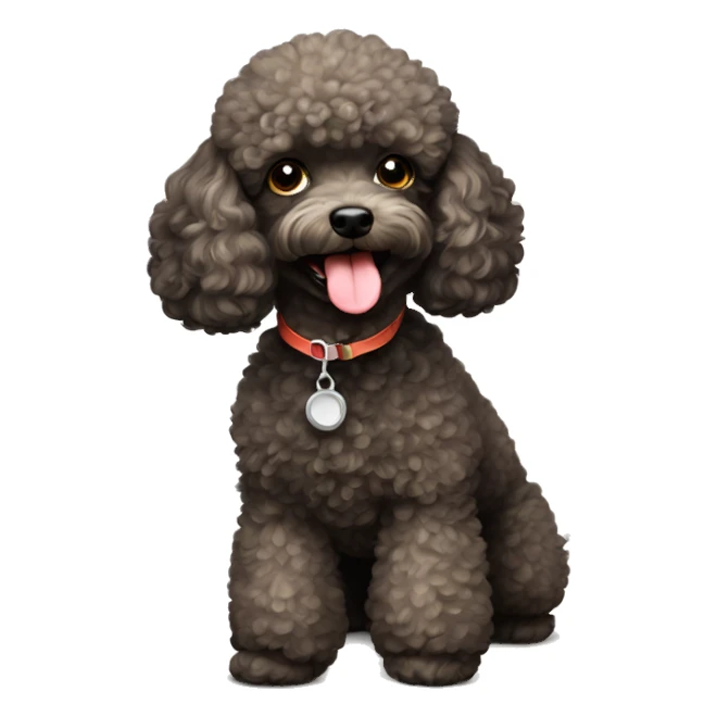 Happy Toy Poodle sticker