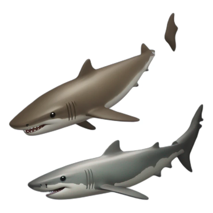 Requin sur une loutre sticker