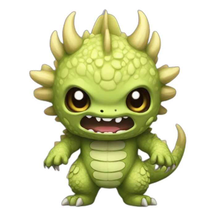 chibi kaiju sticker