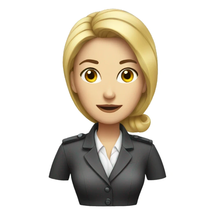 Female real state agent sticker