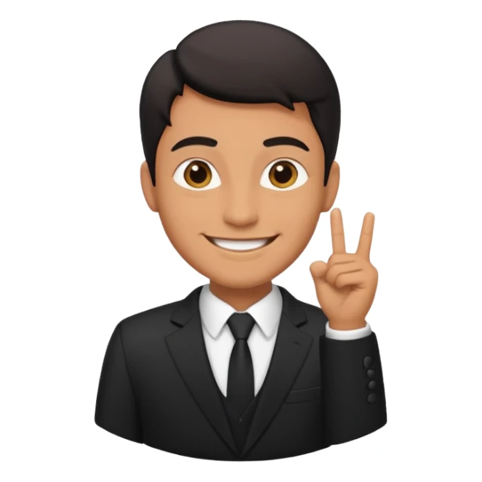 сгенерируй смайлик красавчик образ внутри компании лучше всех sticker