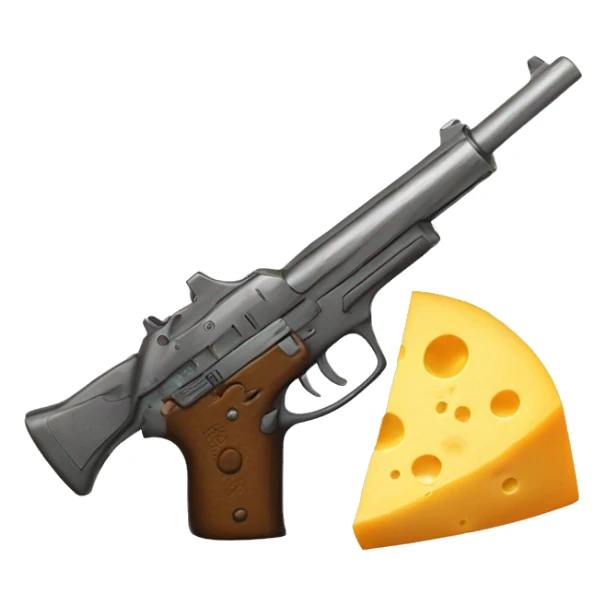 Cheese with a gun sticker