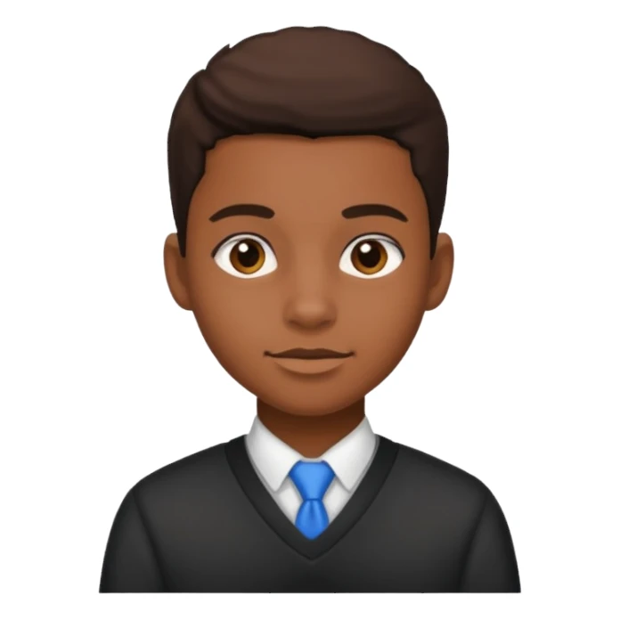 American black highschool student sticker