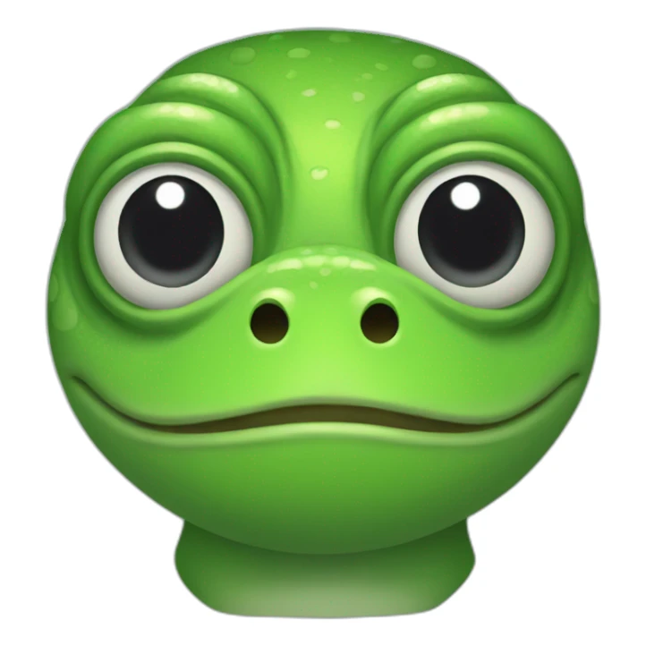 frog body human face sticker