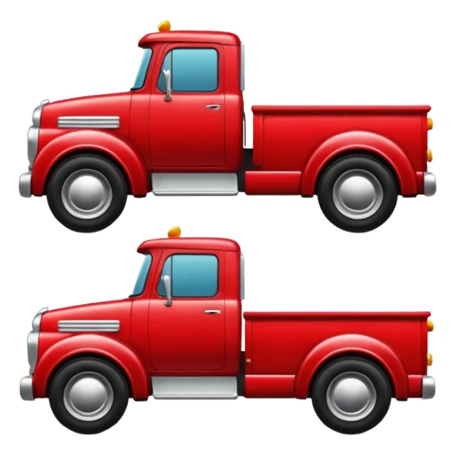 red truck sticker