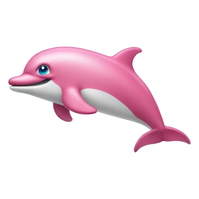 pink dolphin  three eyes sticker