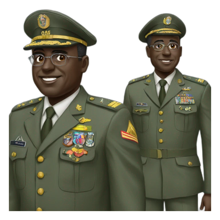 Macky sall military  sticker