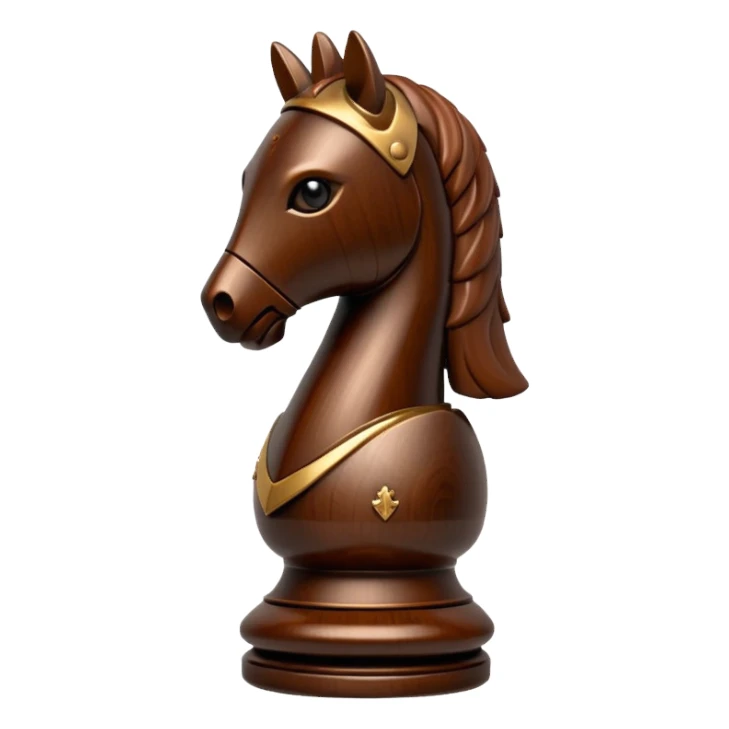 Chess piece knight sticker