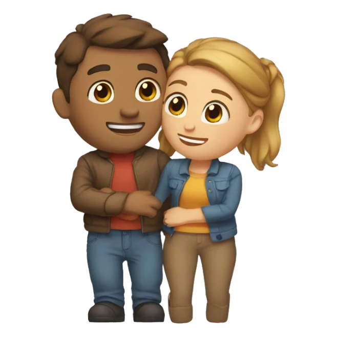 clingy couple sticker