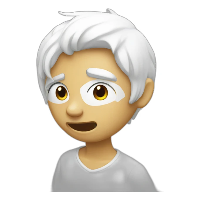 blanc qui dab sticker