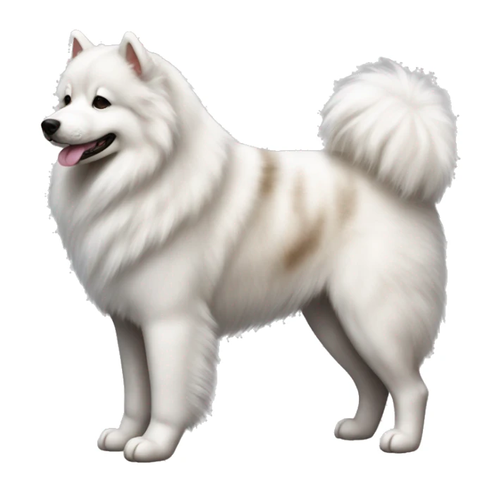 Brindle Samoyed with brindle fur sticker