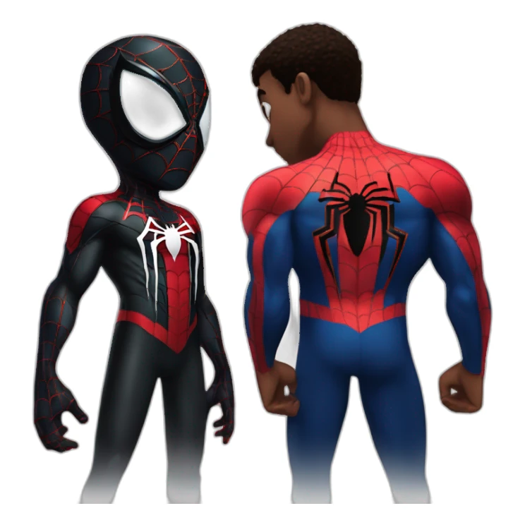 Miles morales spiderman et Venom spider man sticker