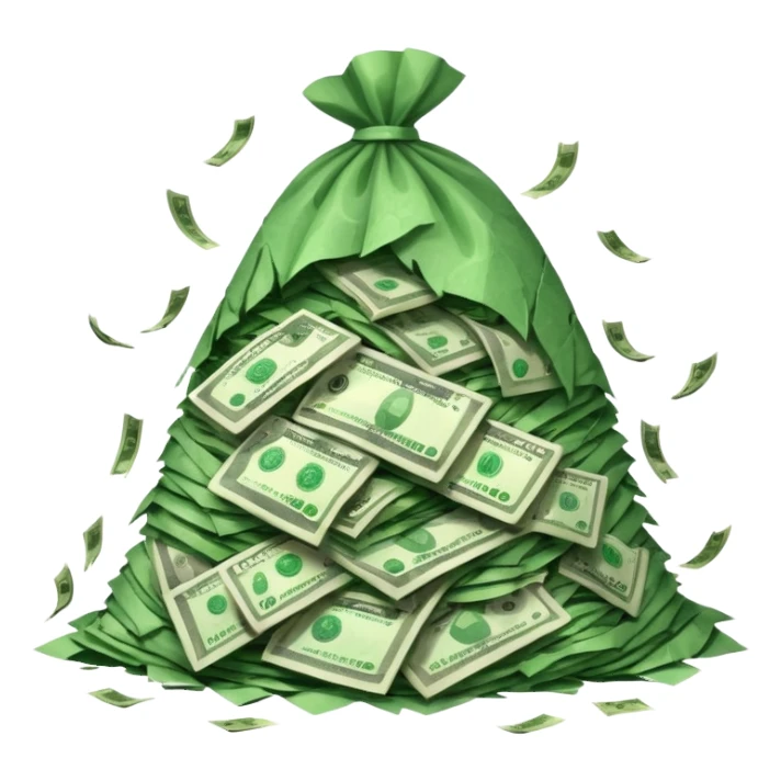 Shreading money sticker