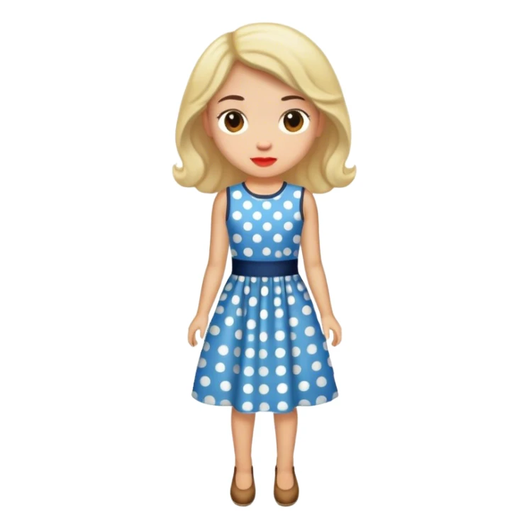 polkadot dress sticker