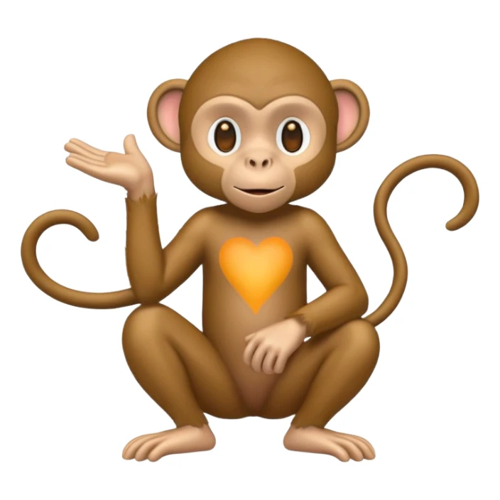 artist monkey full body sticker