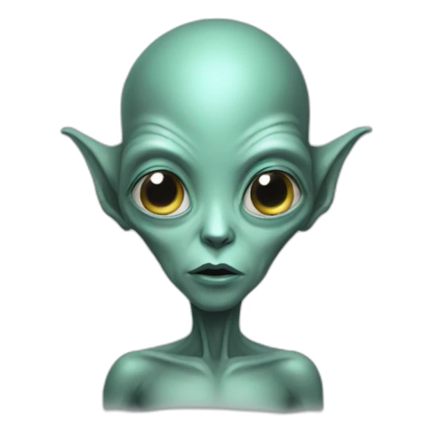 alien try understand the world sticker