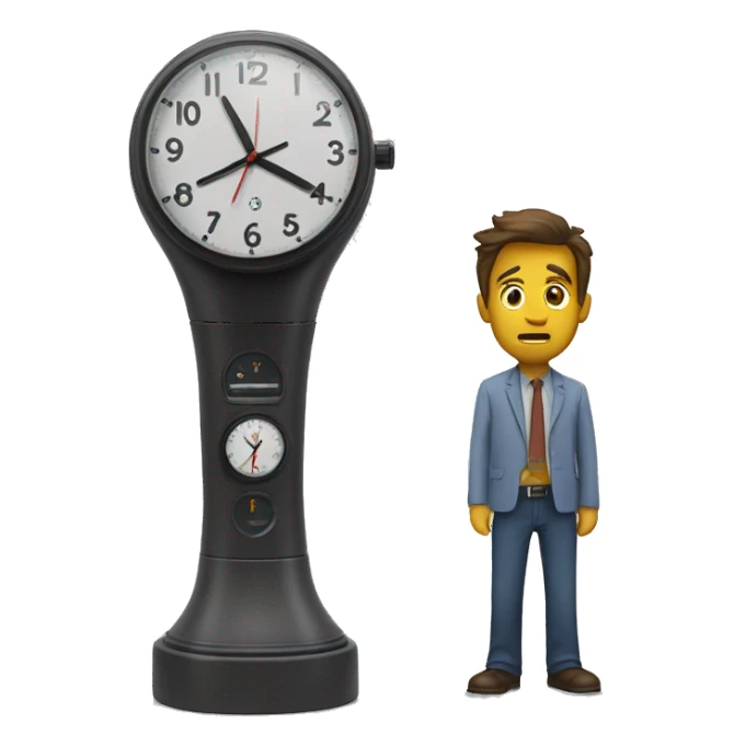 Tornado alarm clock tall man sticker