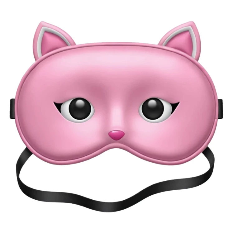  pink sleep mask emoji sticker