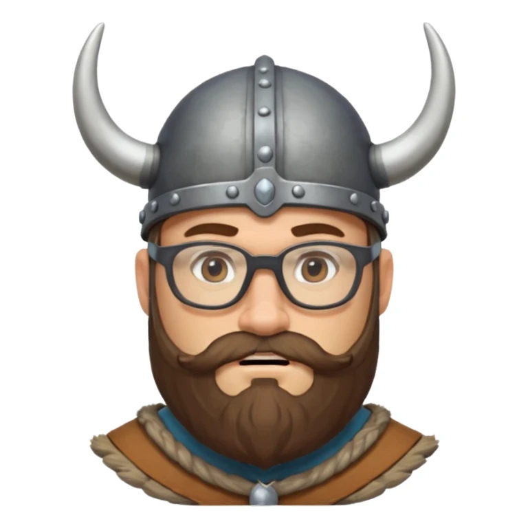 Viking guys, beard, glasses
 sticker
