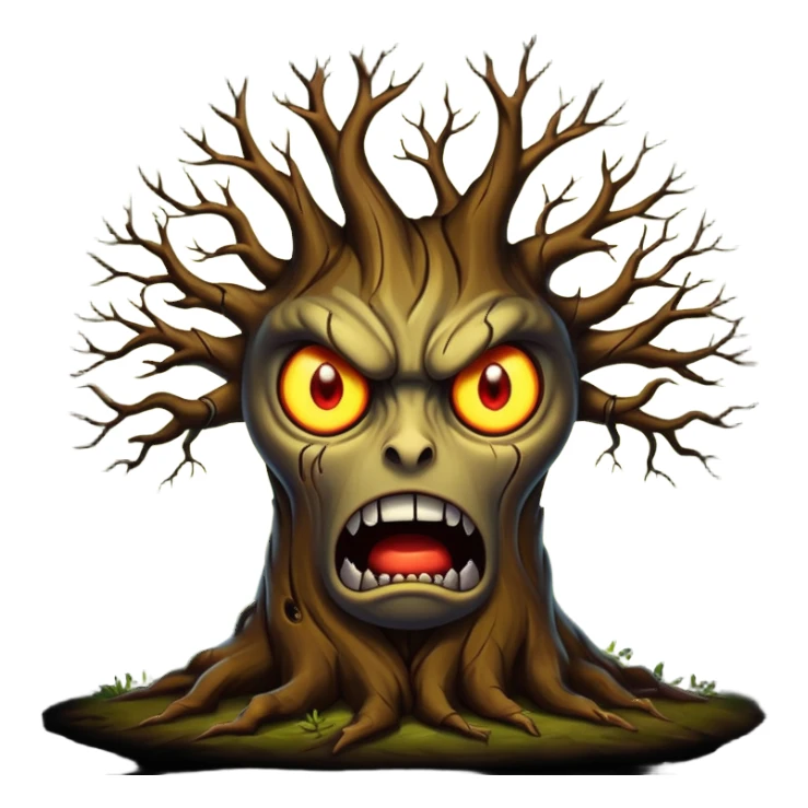 Tree with glowing eyes – Angry face



















 sticker