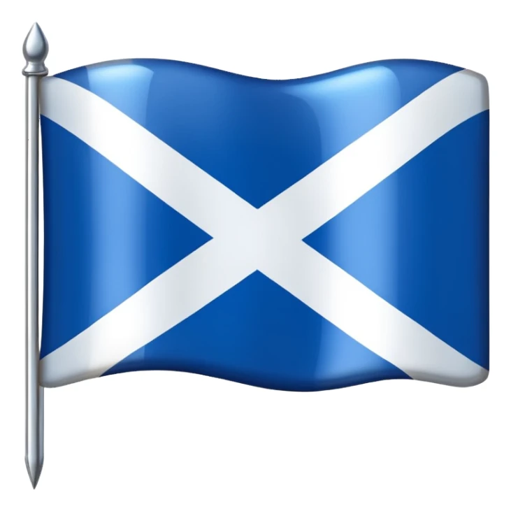 blue scotish pin for map sticker