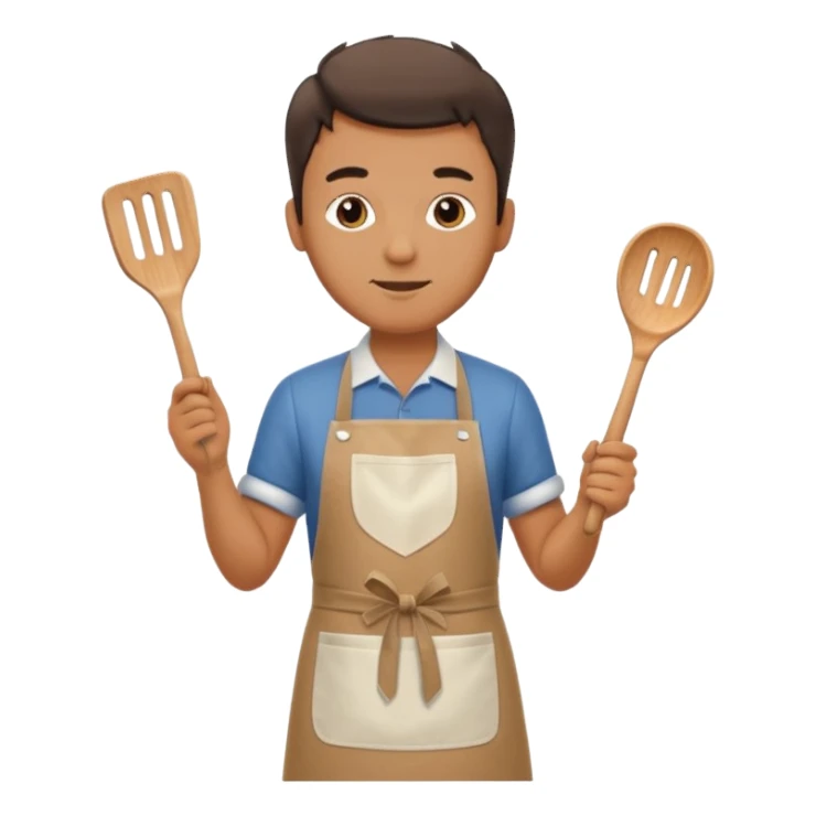 man cooking in a kitchen full body sticker