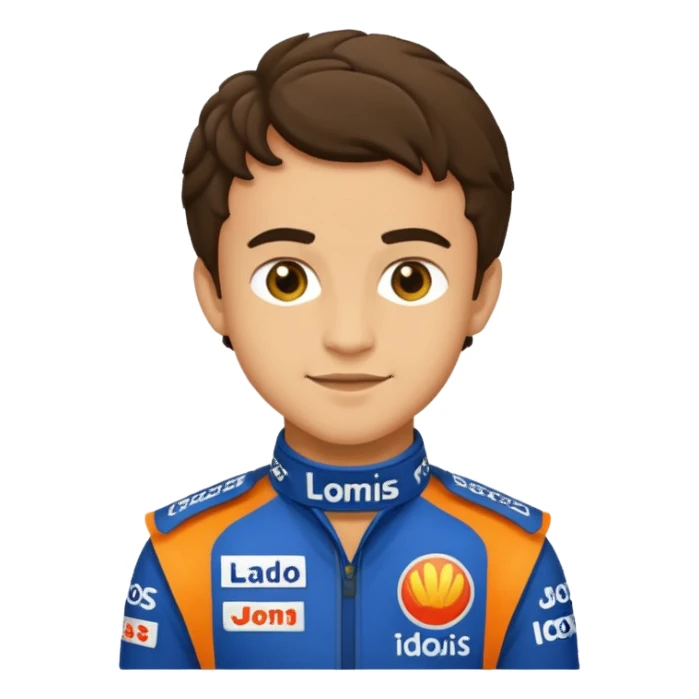 A lando Norris emoji sticker