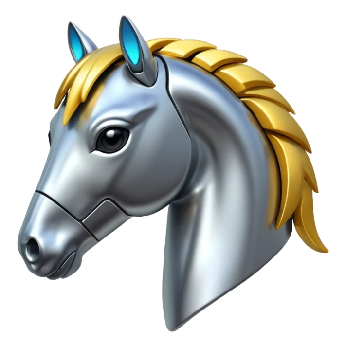 Cyber horse sticker