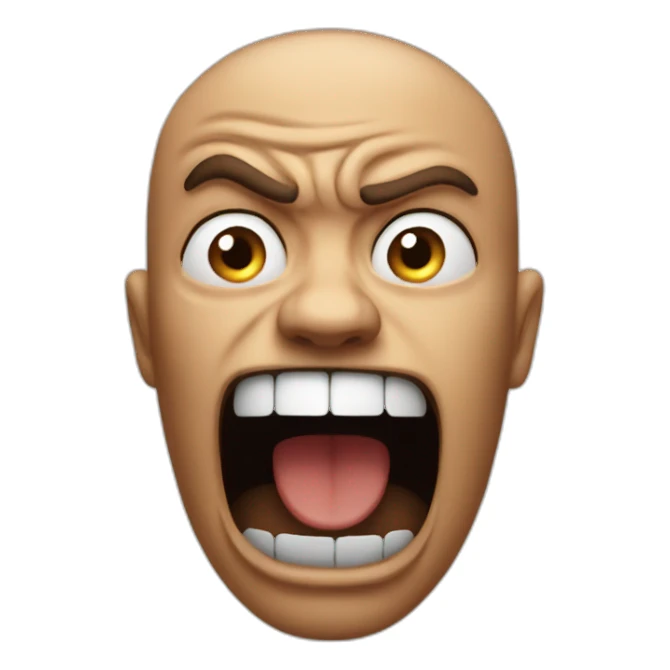 shut up, screaming, mad sticker