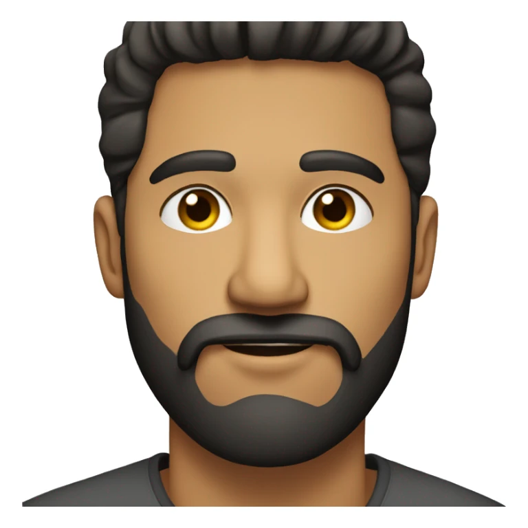 Profile picture bearded latino guy sticker